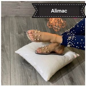 Transparent Pearlies Sandals